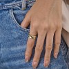 8mm 14K Gold Plated Wavy Chunky Ring Set | Twisted Stackable Wedding Bands for Men & Women | Irregular Statement Jewelry Size 5-9 - 4 of 4