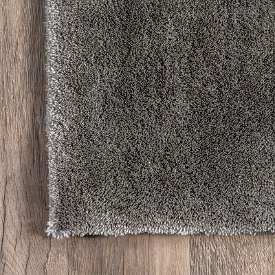 Gray 2' x 3' Machine Washable Shag Area Rug