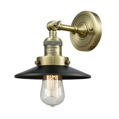 Railroad - 1 Light Wall Sconce In Traditional Style-8 Inches Tall and 8 Inches Wide