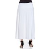 24seven Comfort Apparel Women's Elastic Waist Maxi Skirt - 3 of 4
