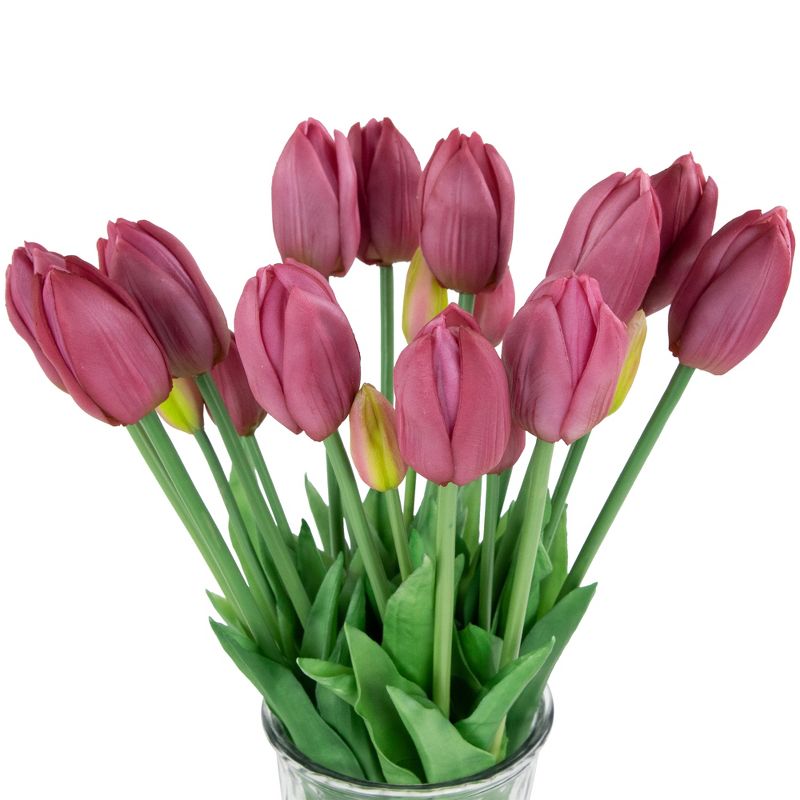 Northlight Real Touch™ Purple Artificial Tulip Floral Bundles, Set of 6 - 18", 5 of 10