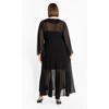 Women's Plus Size Vamp Maxi Dress - black | CITY CHIC - 3 of 4