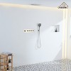 CASAINC 16'' Recessed Ceiling Mounted Rectangular Shower System with 6 Functions and Handheld Sprayer, Brushed Nickel - 2 of 4