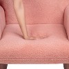 Sapphtopaz Accent Chair Teddy Fleece Single Sofa Chair with Arms and Pillow Lounge Chair Living Room Chair Comfy Chair for Living Room - 3 of 4