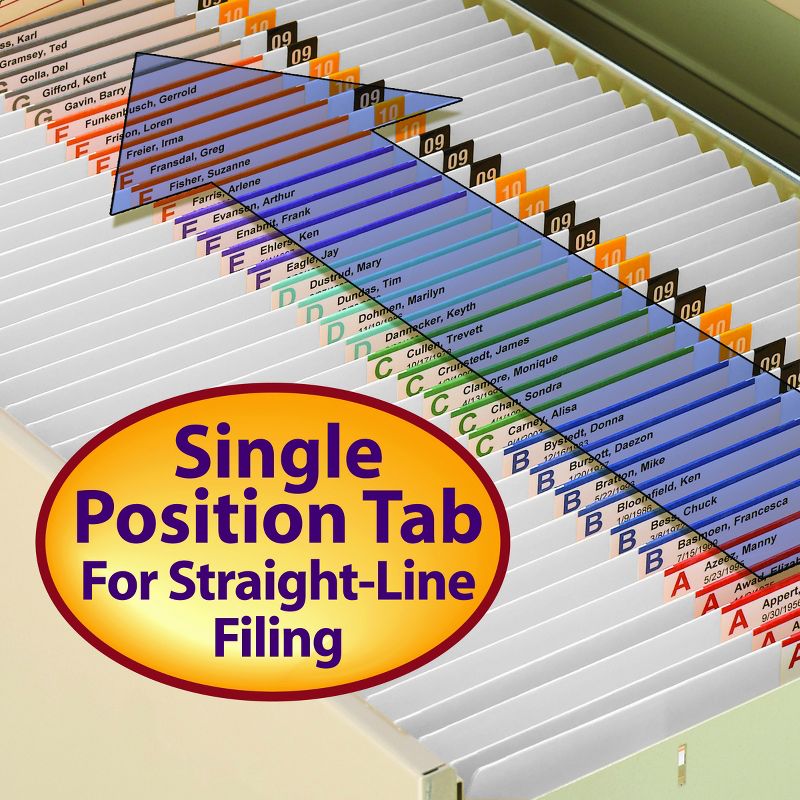Smead File Folder, Reinforced Straight-Cut Tab, Letter Size, 100 per Box, 5 of 10