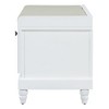 NicBex Shoe Rack Bench Shoe Storage Organizer Classic Storage Bench with Cushioned Seat and 3 Drawers for Entryway Bedroom - 3 of 4