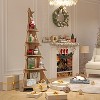 Corner Bookcase, Christmas Tree Corner Bookcase, Creative Bookcase, Solid Wood Storage Shelf, Display Shelf, Children's Bookcase, Splicable - 4 of 4