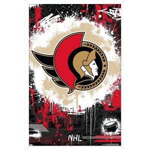 Trends International NHL Ottawa Senators - Maximalist Logo 23 Framed Wall Poster Prints - 1 of 4