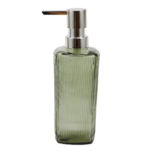 Unique Bargains Classic Vertical Lines Soap Pump Dispenser for Bathroom 350ml 1 Pc - 1 of 4