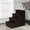Dexmalle Small Pet Stairs with Removable Cushion,Capacity 22Lbs,Brown - 2 of 4
