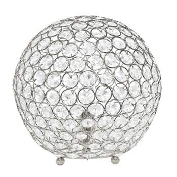 10" Elipse Crystal Ball Sequin Table Lamp - Elegant Designs