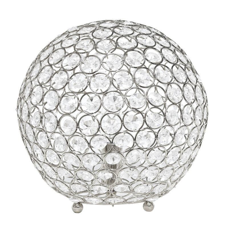 10" Elipse Crystal Ball Sequin Table Lamp - Elegant Designs, 1 of 11