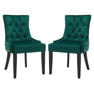 Harlow 19" H Tufted Ring Chair With Nail Head Trim (Set of 2) - MCR4716 - Safavieh Couture - 1 of 4