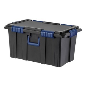 IRIS 20gal Airtight Footlocker Weathertight Storage Bins with Lids Heavy Duty Containers - 1 of 2