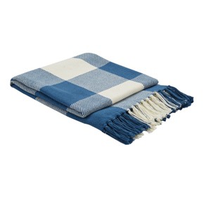 Park Designs China Blue Buffalo Check Throw - 1 of 3