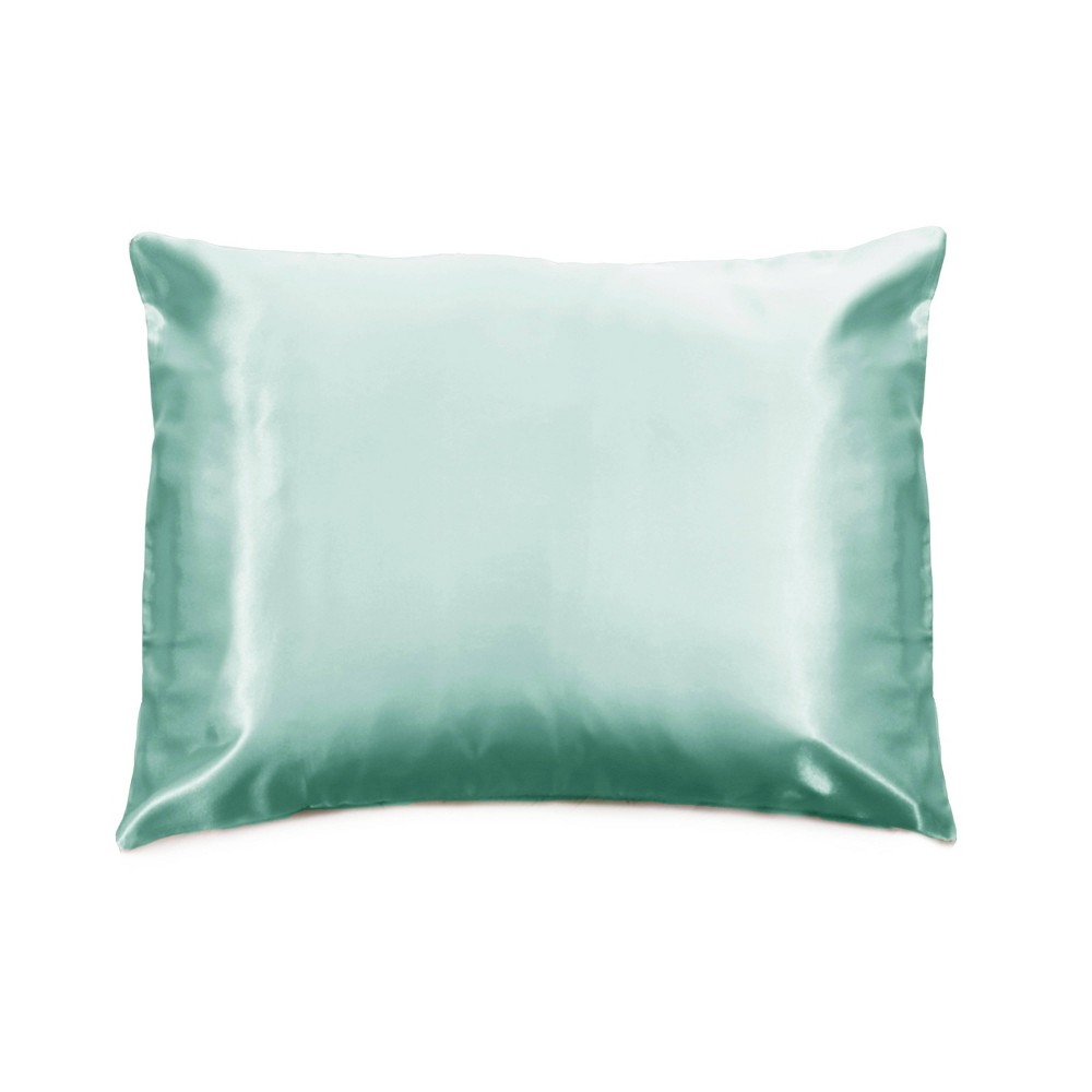 Photos - Pillowcase Morning Glamour Standard Satin Solid  Set Mint Green