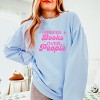 I Prefer Books Over People Stars - Women's Lightweight Garment Dyed Sweatshirt - 3 of 4