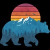 Men's Design By Humans Bear Peaks By gloopz T-Shirt - 2 of 2