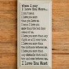Slickblue Love You More Quote Wall Art, Solid Knotty Pine, Rustic Wood Sign, Farmhouse Style Decor, Color Options - 3 of 3