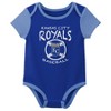 MLB Kansas City Royals Infant Boys' 3pk Bodysuit - 4 of 4