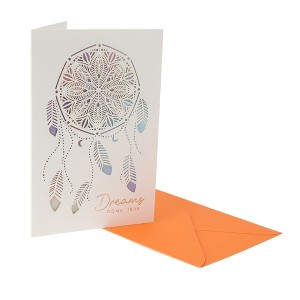 Unique Bargains Greeting Card Assorted Color 7.3"x5"x0.4" 1 Pc - 1 of 4