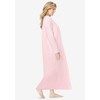 Only Necessities Plus Size Long 2-Piece Cabbage-Rose Peignoir Set - 4 of 4