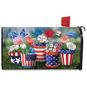 Briarwood Lane Summer Mailbox Cover  - Standard Size - America in Bloom For Summer Mailbox Cover - 1 of 3