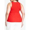 ELOQUII Women's Plus Size Scoop Neck Tank - image 3 of 4