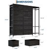 16 - Drawer Storage Shelf - Iron Frame + MDF Fabric, Multi - Drawer Organizer for Bedroom - 2 of 4