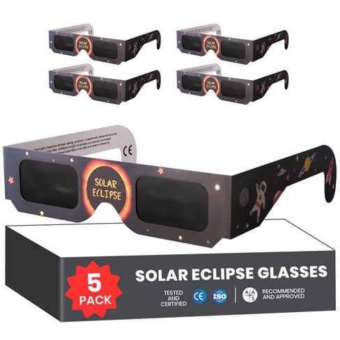 Solar Eclipse Glasses Approved 2024 (5 Pack) Ce And Iso Certified Solar ...