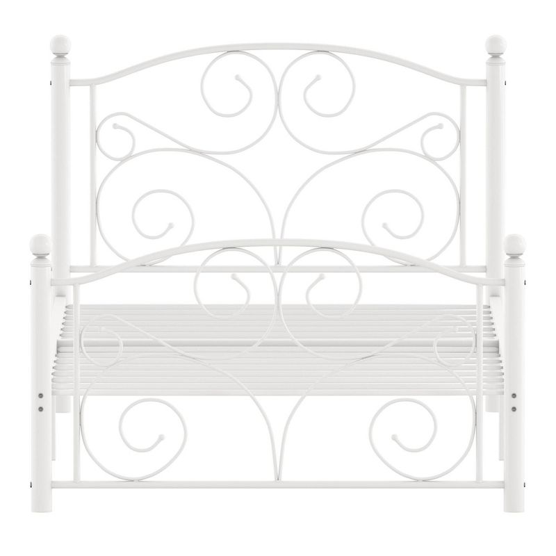 Twin Metal Platform Bed White - Inspire Q, 4 of 8