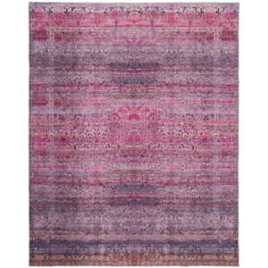 Voss Transitional Distressed Pink/Purple Area Rug - 1 of 4