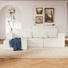 108.3" Corduroy Upholstered Modular L-Shaped Sectional Sofa with Chaise, 3-piece Free Combinations - 2 of 4