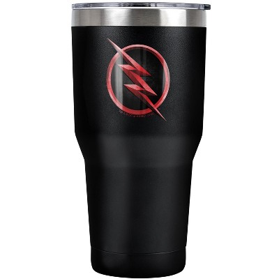 The Flash Reverse Flash Bolt Logo Steel Tumbler 30oz Coffee Travel Mug