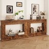 47" Modern Console Table with Wood-Grain Finish, Rectangular Entryway Table, Farmhouse Sofa Table for Hallway or  Living Room-The Pop Home - 3 of 4