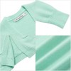 Clearlove Girls' Solid Color Knit Cardigan Long Sleeve Open Front Sweater with Pocket Cute Loose Fit Outerwear for Kids - 4 of 4