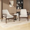 SKRAN Accent Chair, Mid-Century Modern Armchair with Solid Wood Frame, Reading Leisure Chair with High Back for Living Room - 2 of 4