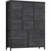 15-Drawer Fabric Dresser, Wood Tabletop, Metal Frame, Tall Chest Organizer, Ideal for Bedroom, Living Room, Hallway, Entryway - 2 of 4