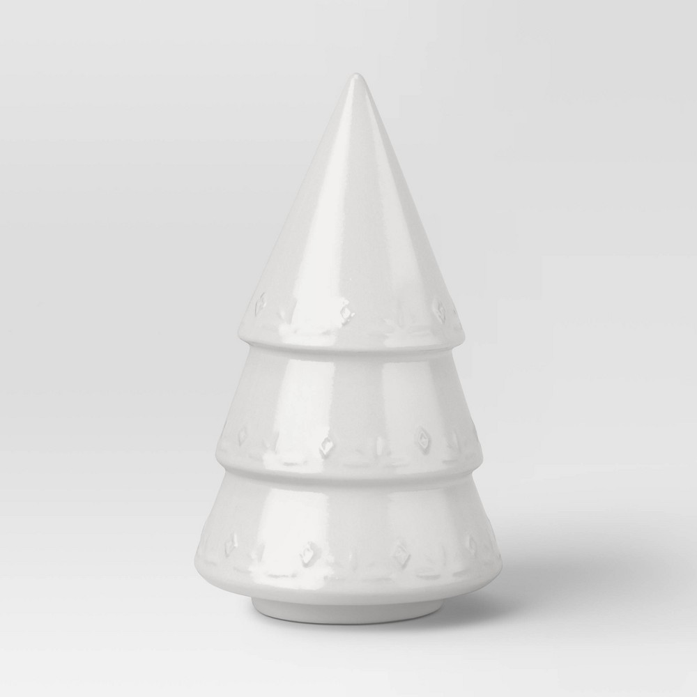 Large White Ceramic Christmas Tree - Threshold™