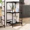 vidaXL Kitchen Trolley Black 23.8 in.x19.7 in.x41.3 in. Engineered Wood - 3 of 4