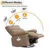 Oversized PU Leather Power Swivel Rocker Recliner Chair with Massage Function - 3 of 4