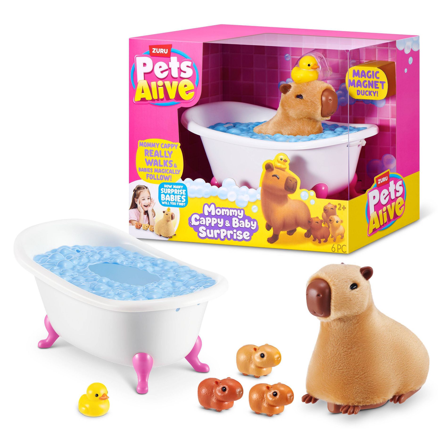 Pets Alive Mama Capybara & Baby Surprise
