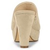 Allegra K Women's Open Toe Platform Chunky Heel Slides Sandals - 3 of 4