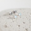 Girls' Opal Button Screw Back Sterling Silver Earrings - In Season Jewelry - 4 of 4