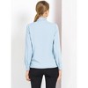 INSPIRE CHIC Women's Long Sleeve Pleated Tie Neck Office Blouses - 4 of 4
