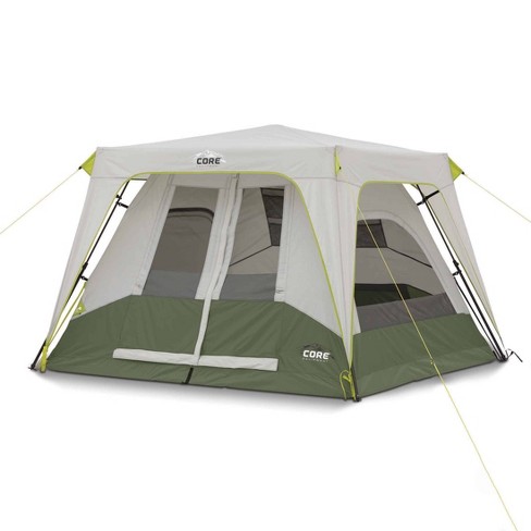Core Equipment 10-Person Straight Wall Cabin Tent With Full Rainfly