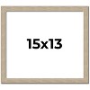 PosterPalooza | 15x13 Thin Barnwood Picture Frame, UV Acrylic, 2 Finishes - Grey and Black - 2 of 4