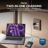 iHome 45W GaN Universal Charger, Dual USB-C Ports, Fast Charging, Folding Prongs, Travel-Friendly, Charges 2 Devices at Once - 3 of 4
