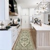 Area Rugs Vintage Floral Distressed Rug ,Non-Slip Low Pile Distressed Indoor Carpet Soft Rug - 2 of 4