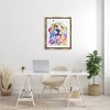 Stupell Industries Watercolor Style Happy Dog Face Framed Canvas - 2 of 3